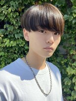 オグジュアリー 表参道(aux.) スーツ短髪ツーブロック束感モテる黒髪シークレットパーマ流行