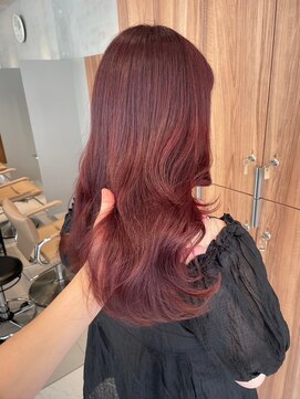 ガリカ 博多(Gallica) 【長まなみ】ブリーチなしでつくるレッドカラーレッドブラウン