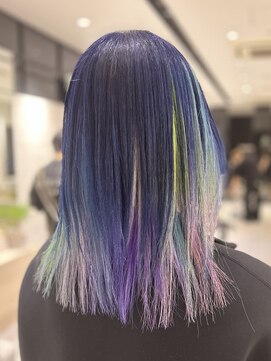 ステア ケース(stair case) ユニコーンハイトーンデザインカラー髪質改善トリートメント