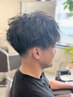 【人気No.3★メンズ】カット+パーマ+眉カット　￥12,650