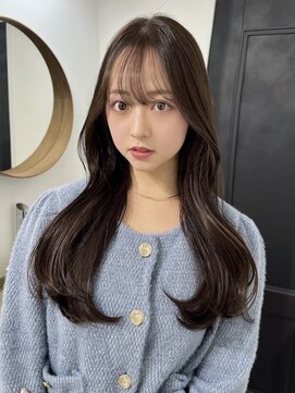 ビビバイベル(BiVi by BHEL) 三重桑名韓国レイヤーカット顔まわりレイヤーボブヘアグレージュ