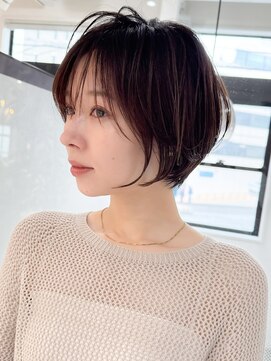 ロンドエニカ 大宮(Lond enika) イメチェン外ハネボブ美髪ワイドバングレイヤーショート/大宮