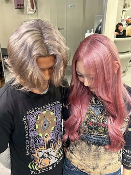 ベレーザ 渋谷(BELEZA) 12795韓国ニュアンスカラーブリーチデザインレイヤーハイトーン