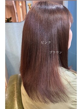 ハチ(.hachi) 部分縮毛矯正 カラー