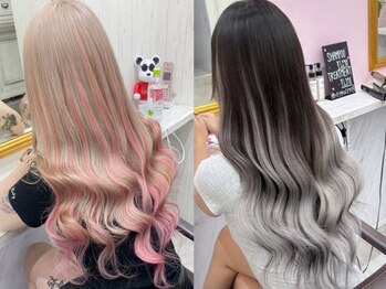 ディーシー 池袋(D.C)の写真/カラー&エクステ同時施術OK【カラー￥4990】【Wカラー￥9990】【カラー＋エクステ40本￥10980】