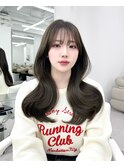 韓国ヘア　レイヤーカット　顔まわり