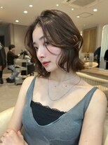 ジーナ 博多(Zina)&nbsp;髪質改善＊大人ガーリー顎ラインボブ＊美髪【Zina博多】