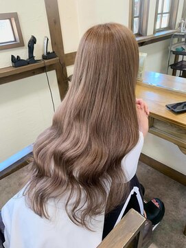 ガルボ ヘアー(garbo hair) どの季節にもおすすめブラウンカラー