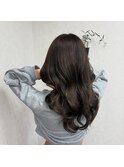 くびれ巻き韓国スタイル ブリーチなしカラー