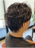 スパイラルメンズショートパーマ