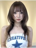 ハッシュカット/ケアブリーチ/ブラウンカラー/シャギーレイヤー