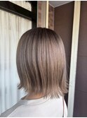 ハイライトバレイヤージュダブルカラーケアブリーチ20代30代