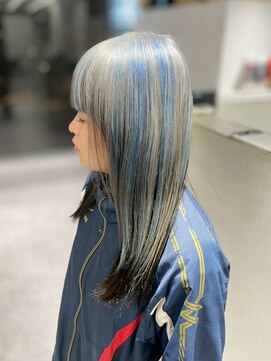 ファイブバイジエクト 堀江(FIVE by The Ect) ホワイトブロンド/シルバーベージュ/ブルーカラー