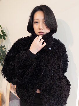 ベンジー オウン 代々木上原店(benji own) 暗髪　ミニボブ