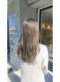透明感オリーブカラー×レイヤーカット