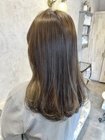 ディーヴァヘアーエズ(DIVA hair Eze) ブリーチなしカラー透明感ミディアムグレージュカラー