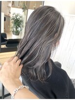 ワク 西尾店(waku) ミルクティーベージュダブルカラーケアブリーチインナーカラー