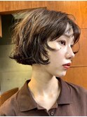 パーマボブパーマフレンチボブパーマショートパーマドライパーマ
