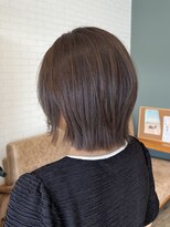 オル バイ マグ 飯田店(oru by mag)&nbsp;大人美人艶アッシュブラウン小顔カット透明感レイヤーボブ