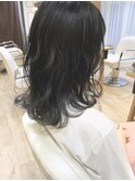 伸ばしかけミディ 朝楽なふんわりパーマ