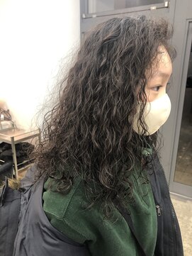 マメ(mame) ロング×ハードウェーブ