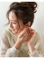 ジ エクト 心斎橋(The Ect) ゆるふわヘアアレンジ×ミルクティーベージュカラー