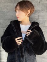 マリアバイアフロート(Maria by AFLOAT)&nbsp;【山田】チャコールグレーシースルー前髪ショートボブ