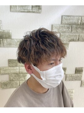 ジパングオム 押上店(Zipangu HOMME) 波スパイラル×ショートマッシュ