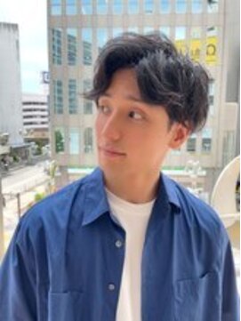 フラミューム 二子玉川(flammeum) ショートアップバング×アッシュブラック【二子玉川】