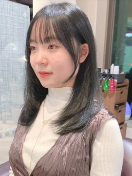 ファースト 仙台店(first) 韓国レイヤーカットブルーグレー