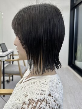 ビューナゴヤ 名駅(VIEW NAGOYA) 魅力倍増カールシアーカラーショートヘアダークアッシュ