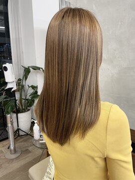 ブリッサ(brisa) ◆外国人風極細ハイライト/グレージュ