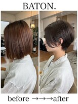 バトン(BATON)&nbsp;ハンサムショート×大人ショートヘア