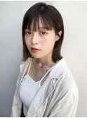 花田/ボブ/切りっぱなしボブ/イメチェン/前髪/下北沢/グレージュ