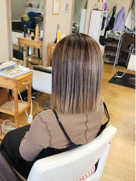 シャルシェ(Chercher) エアタッチ★Dr.ミルクティベージュバレイヤージュ