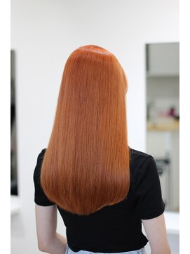 ビュース(BEAUS) 全体ブリーチ、オレンジカラー