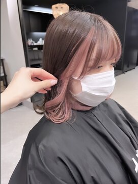 ペレ 渋谷(PELE) ホワイトグレージュ/デジタルパーマ/チェリーブラウン/渋谷