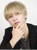 メンズミルクティーマッシュナチュラルショートラウンドマッシュ