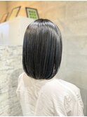 ボブスタイル オリーブカラー