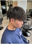 シャドウパーマメンズカットスパイラルパーマツイスパ波巻き