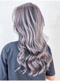 ロング美髪グレージュ顔周りレイヤー_ba437823