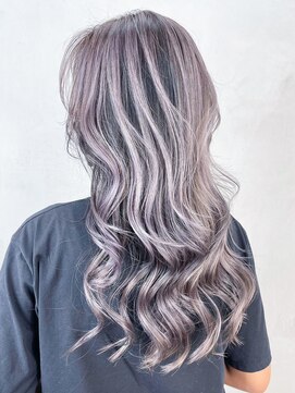 アルバム 銀座(ALBUM GINZA) ロング美髪グレージュ顔周りレイヤー_ba437823