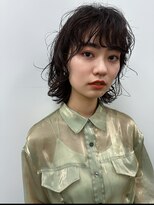 ボブパーマ外国人風パーマくせ毛風パーマウルフボブパーマ
