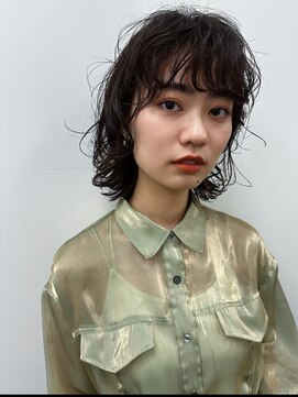 ノラギンザユー(NORA GINZA/U) ボブパーマ外国人風パーマくせ毛風パーマウルフボブパーマ