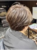 大人の美しいグレイヘア脱白髪染め30代40代50代60代
