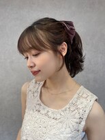 ロンド フィーユ(Lond fille)&nbsp;くびれヘア/アプリコットオレンジ/髪質改善/縮毛矯正/前髪/銀座