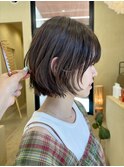 (snuw_hotaru)レイヤーボブマロンベージュラベンダーミルクティ