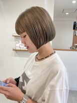 コルユニテ(col. unite)&nbsp;スモーキーベージュ/ハイトーン/ハイトーンカラー/ボブ/カット