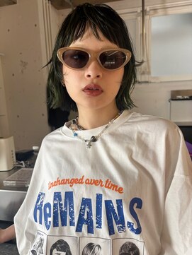 ダブミックス(DaB MIX) オン眉/ミニボブ/ミックスカラー/デザインカラー/ローライト