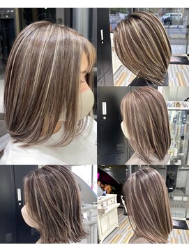 ストゥー(StueW.) コントラストハイライト59/髪質改善/バレイヤージュ/縮毛矯正